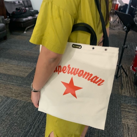 Rebecca Minkoff canvas 2 way bag - Picture 2 of 3